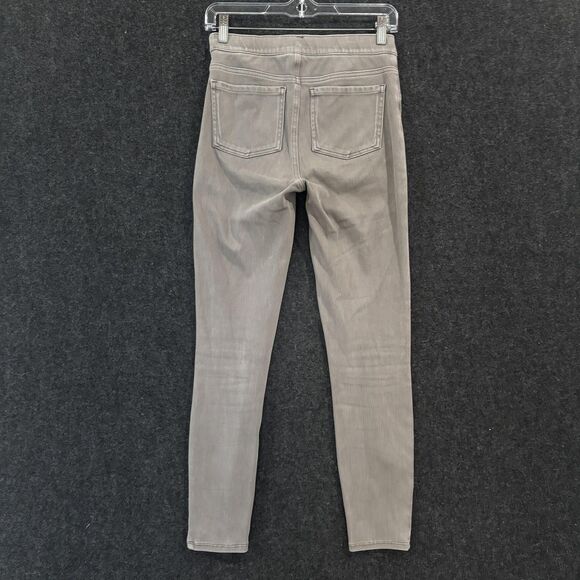 Spanx Pants Womens Small Gray Jean-ish Skinny Jeggings Pull On Shaping Pockets - Picture 4 of 13